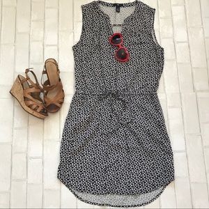 GAP blue floral sleeveless dress size small